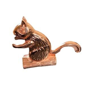 Anthropologie Copper Squirrel Nut Cracker
